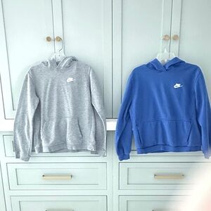 Nike Kids XL Gray and Blue hoodie